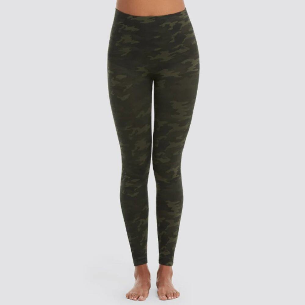 SPANKS Look At Me Now Green Camo Seamless Leggings Womens Size S/P (2-4)